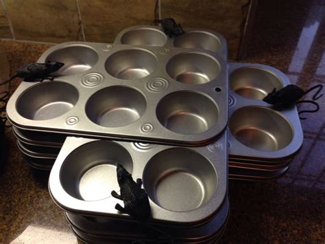 Soup tasting party but not enough bowls? Dollar store muffin tins! Plastic rats attached fit the ...