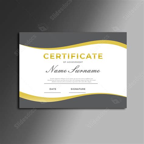 Certificate Online Modern Ideas Professional Creative Word Template And Google Docs For Free ...