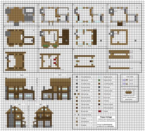 Minecraft House Designs Blueprints - Suburban House 5 - GrabCraft ...