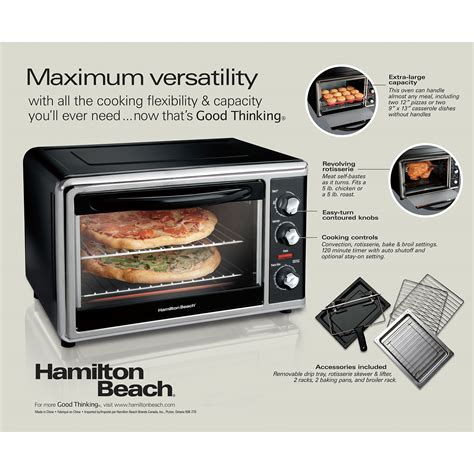 Countertop Oven with Convection and Rotisserie - 31100D | HamiltonBeach.com