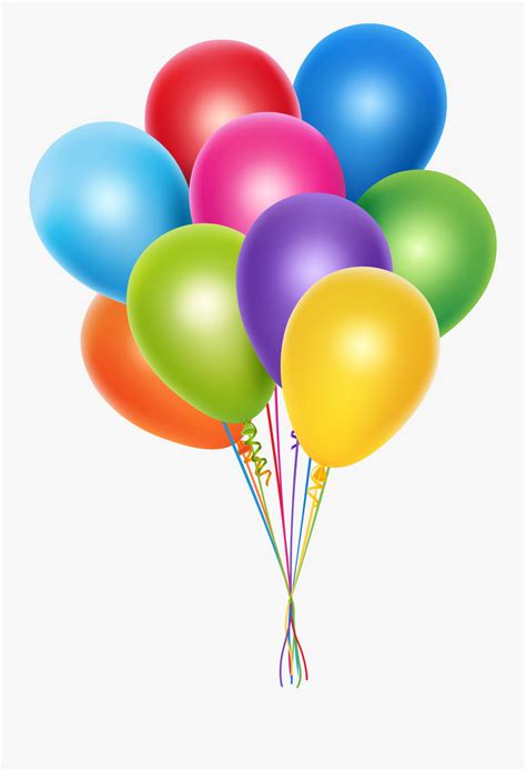 Happy Birthday Balloon Bouquet Png Free Transparent Clipart Clipartkey ...