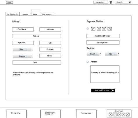 Shopping Cart Wireframes :: Behance