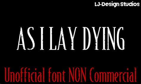 As I Lay Dying Logo Font