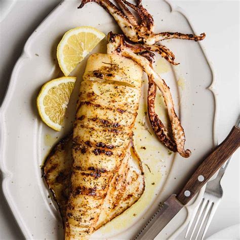 Grilled Squid (on grill pan or bbq) - Real Greek Recipes