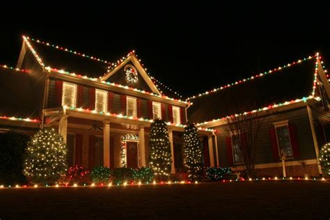 Colorful Christmas Lights On House - Christmas Sweaters 2021