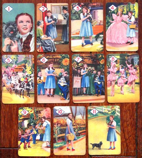 1940 The Wizard of Oz Card Game by Castell, London - tomsk3000