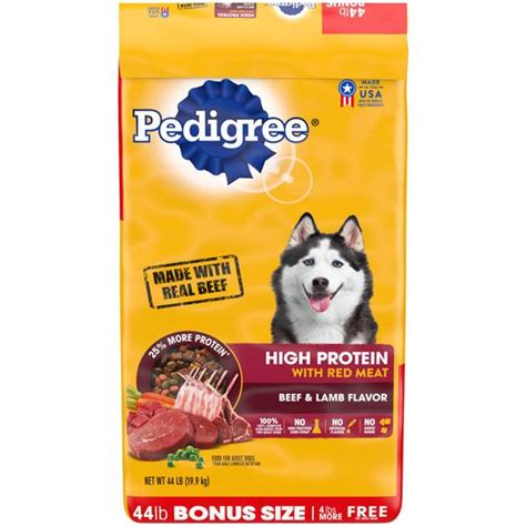 Pedigree 50 lb High Protein with Red Meat Dog Food - PED12558 | Blain's Farm & Fleet