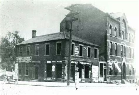 Corner of South & Main Streets. The Court House now stands here ...