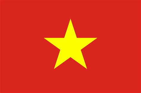 The official flag of the Vietnam