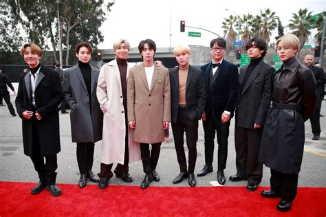 BTS Has Great Grammys 2020 Outfits - See V, RM, Suga, Jungkook, Jin, J-Hope, and Jimin's Looks