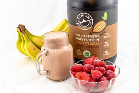 Whey Chocolate Strawberry Protein Shake - Stellar Labs®