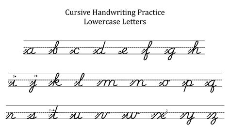 10 Best Cursive Lower Case Letters Printables | Images and Photos finder