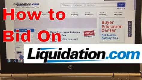 How to bid on auctions at Liquidation com - YouTube