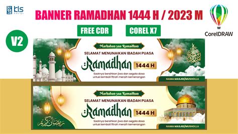 Free CDR - Desain Banner Ramadhan 1444 H Versi 2 - KLS Desain - Grapich Design