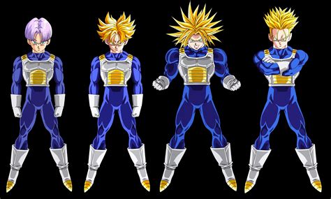 Trunks Super Saiyan Tranformations by Lucho1395 on DeviantArt