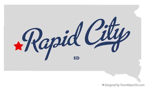 Map of Rapid City, SD, South Dakota