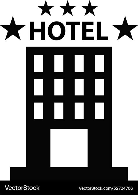 Hotel icon Royalty Free Vector Image - VectorStock