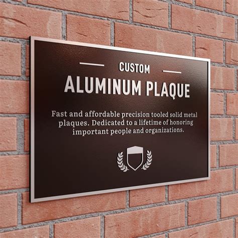 Personalized Aluminum Plaques - Aluminum Wall Plaque | Woodland Manufacturing