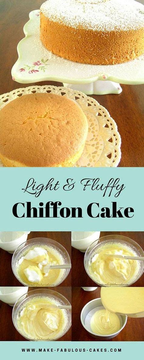 Light and Fluffy Chiffon Cake | Asian cake, Cake recipes, Chiffon cake