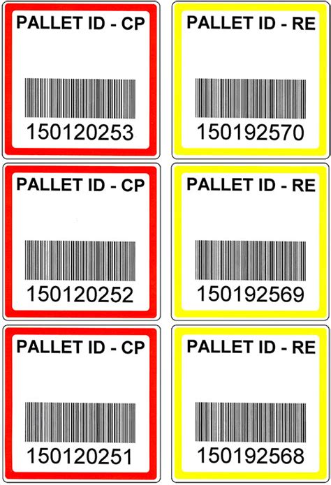 Warehouse Rack Label Template