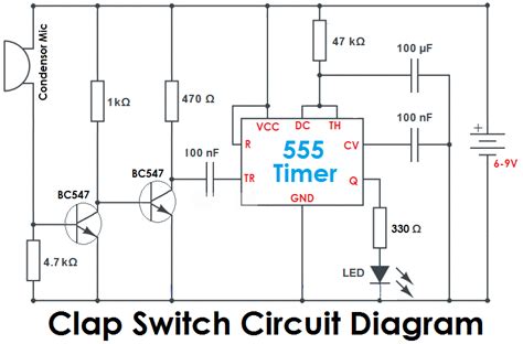 Clap Switch Circuit Diagram And Components