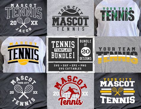 Tennis Svg Bundle Tennis Cut File Tennis Template Bundle - Etsy Canada