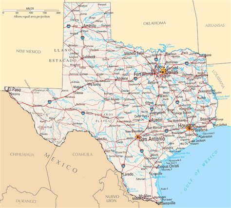 South Texas Road Map - Tourist Map Of English