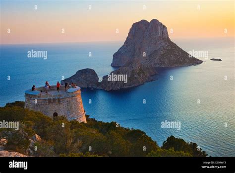 Sunset in es Vedra. Sant Josep de sa Talaia. Ibiza. Balearic Islands ...