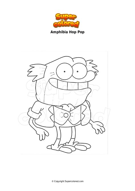 Coloring page Amphibia Hop Pop - Supercolored.com