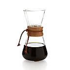 Chemex 3-Cup Glass Pour-Over Coffee Maker with Natural Wood Collar + Reviews | Crate & Barrel