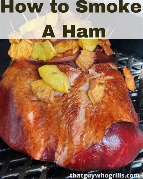 How To Smoked Ham Featured Image - That Guy Who Grills