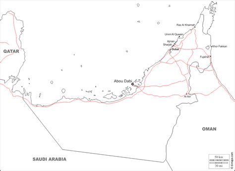 مجموعة خرائط صماء لدولة الامارات العربية المتحدة - المعرفة الجغرافية | كتب ومقالات في جميع فروع ...