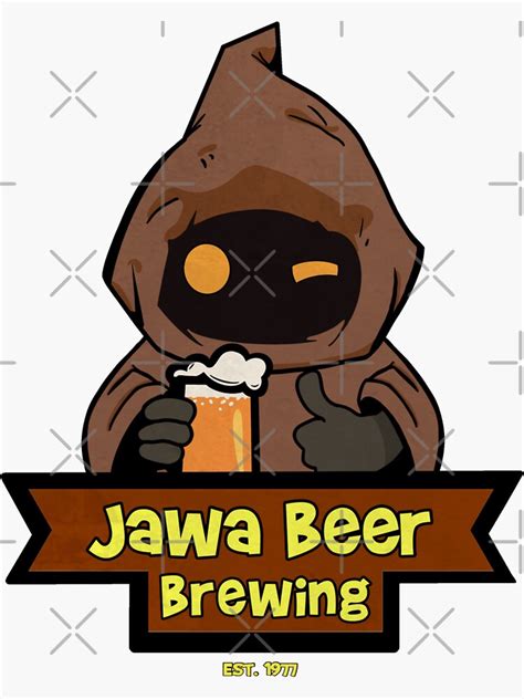 "Jawa Beer Brewing Co." Sticker for Sale by Milasneeze | Redbubble