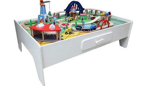 George Home Wooden Train Set And Table | Kids | George at ASDA