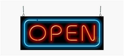 Deluxe Neon Open Sign - Neon Open Sign PNG Image | Transparent PNG Free Download on SeekPNG