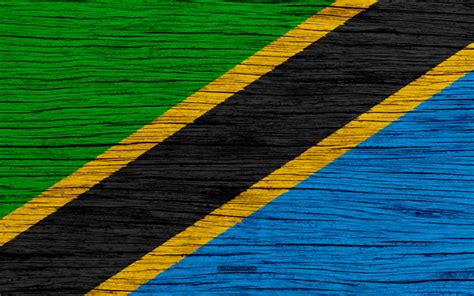 Download wallpapers Flag of Tanzania, 4k, Africa, wooden texture, Tanzanian flag, national ...