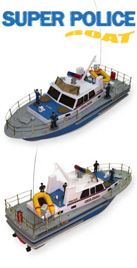 Buy RC Police Boat Model 21in - Model Ships