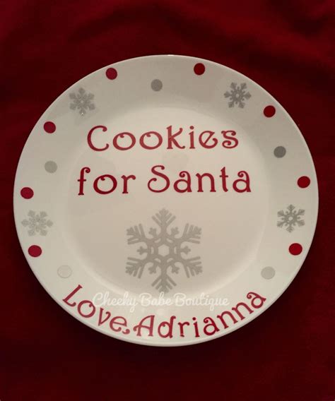 Personalized Santa Cookie Plate | Etsy