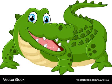 Cute crocodile Royalty Free Vector Image - VectorStock