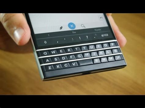 BlackBerry Passport keyboard walkthrough and demo - YouTube