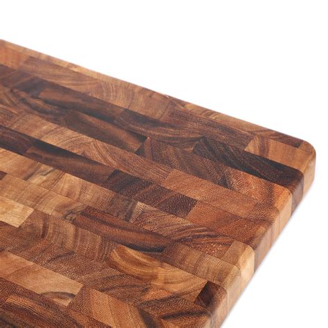 Ironwood Gourmet Acacia Wood End-Grain 14-Inch Chef's Cutting Board | eBay