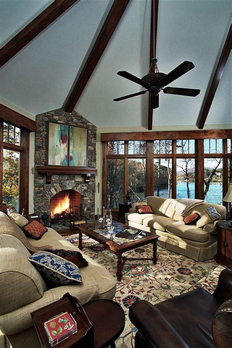 Biltmore Lake House - living room | Scott W. Bartholomew Architecture