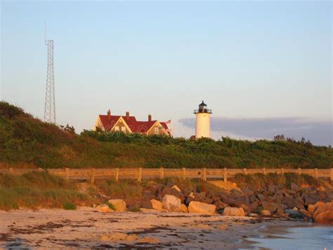 Nantucket Island Lighthouse Stock Photo - Image of harbour, ocean: 900172