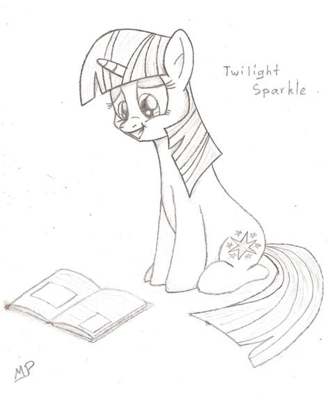 Twilight Sparkle is reading book (rescanned) by mrPudding701 on DeviantArt