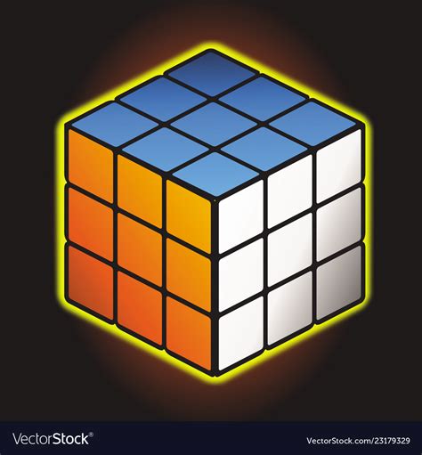 Rubiks cube Royalty Free Vector Image - VectorStock