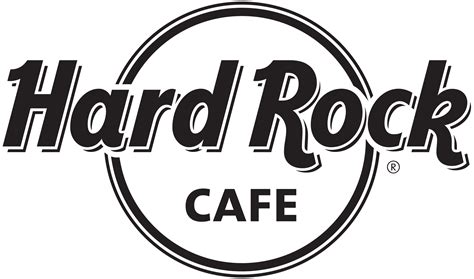 Hard Rock Café Logo Schwarz und Weiß transparente PNG - StickPNG