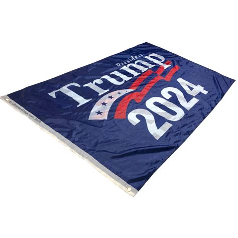 Trump 2024 Banner Flag - 3 x 5 ft Outdoor Nylon Double Sided Flags - Ultimate Flags