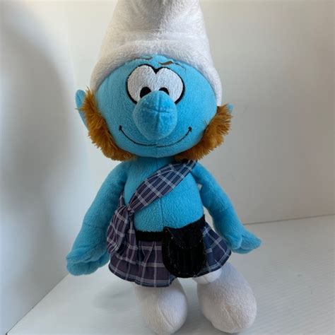 Toys | The Smurfs Movie Gutsy Smurf Irish Scottish Blue Plush Kilt 17 Inches | Poshmark