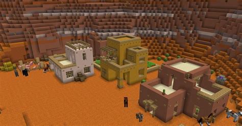 Mesa Village | Minecraft house plans, Minecraft houses, Cute minecraft houses