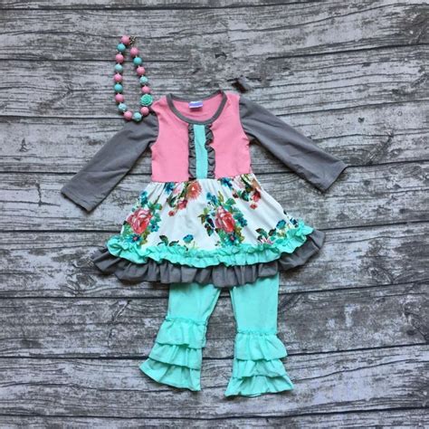 baby girls fall clothing girls floral party outfits baby girls boutique ...